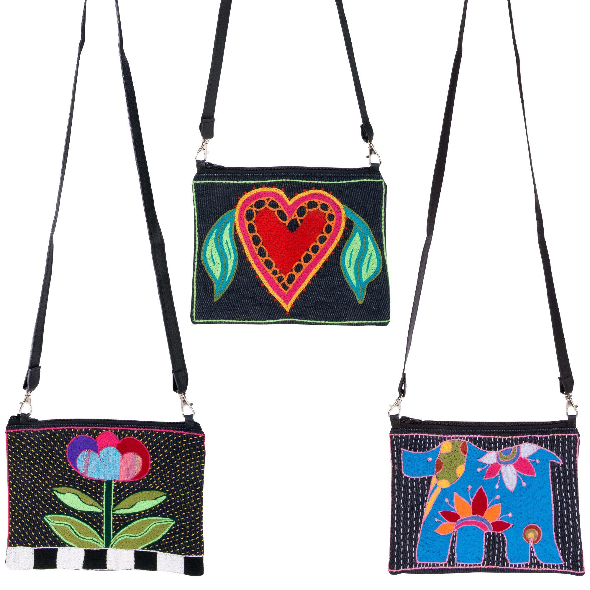 Amarasti Embroidered Sling Bag - Heart