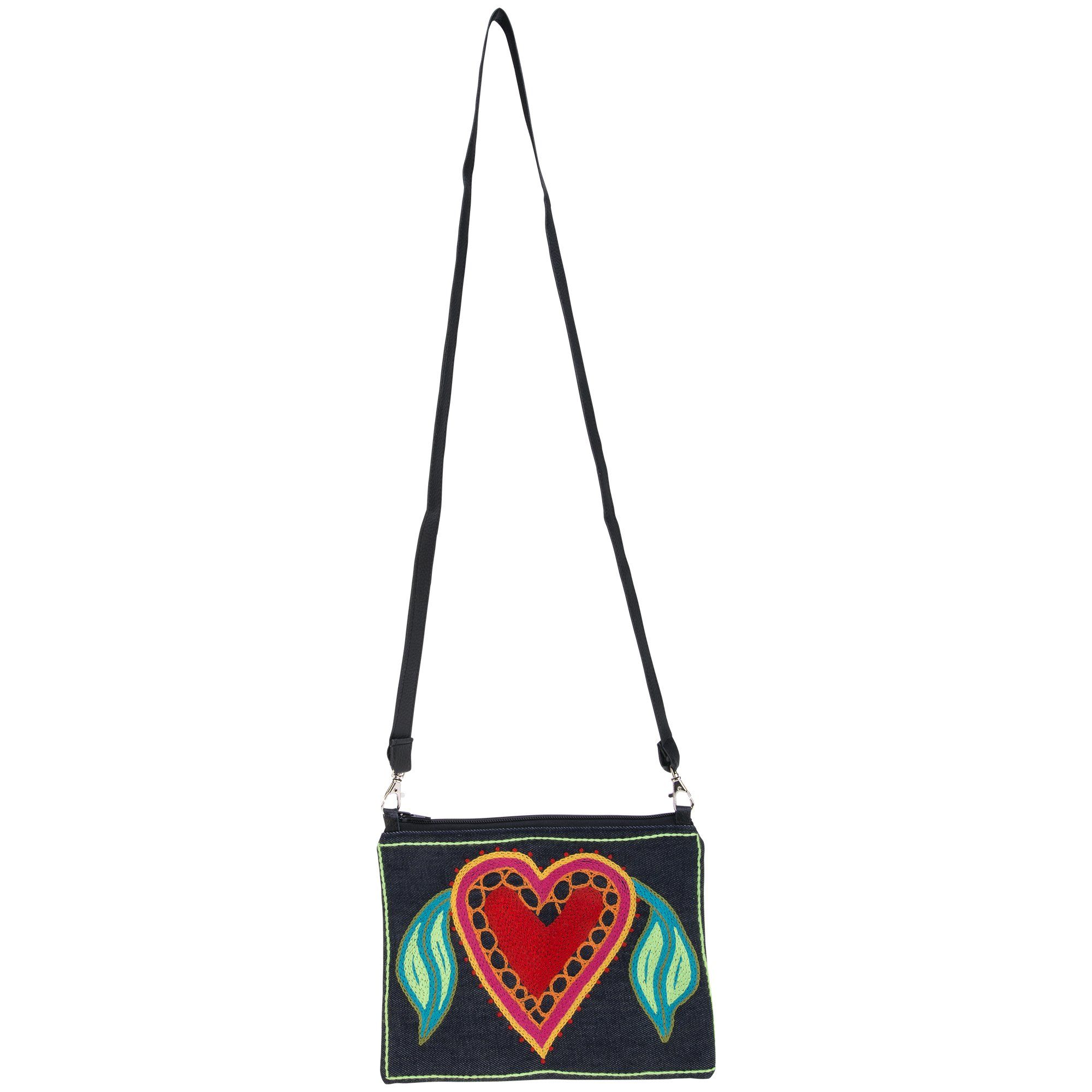 Amarasti Embroidered Sling Bag - Heart