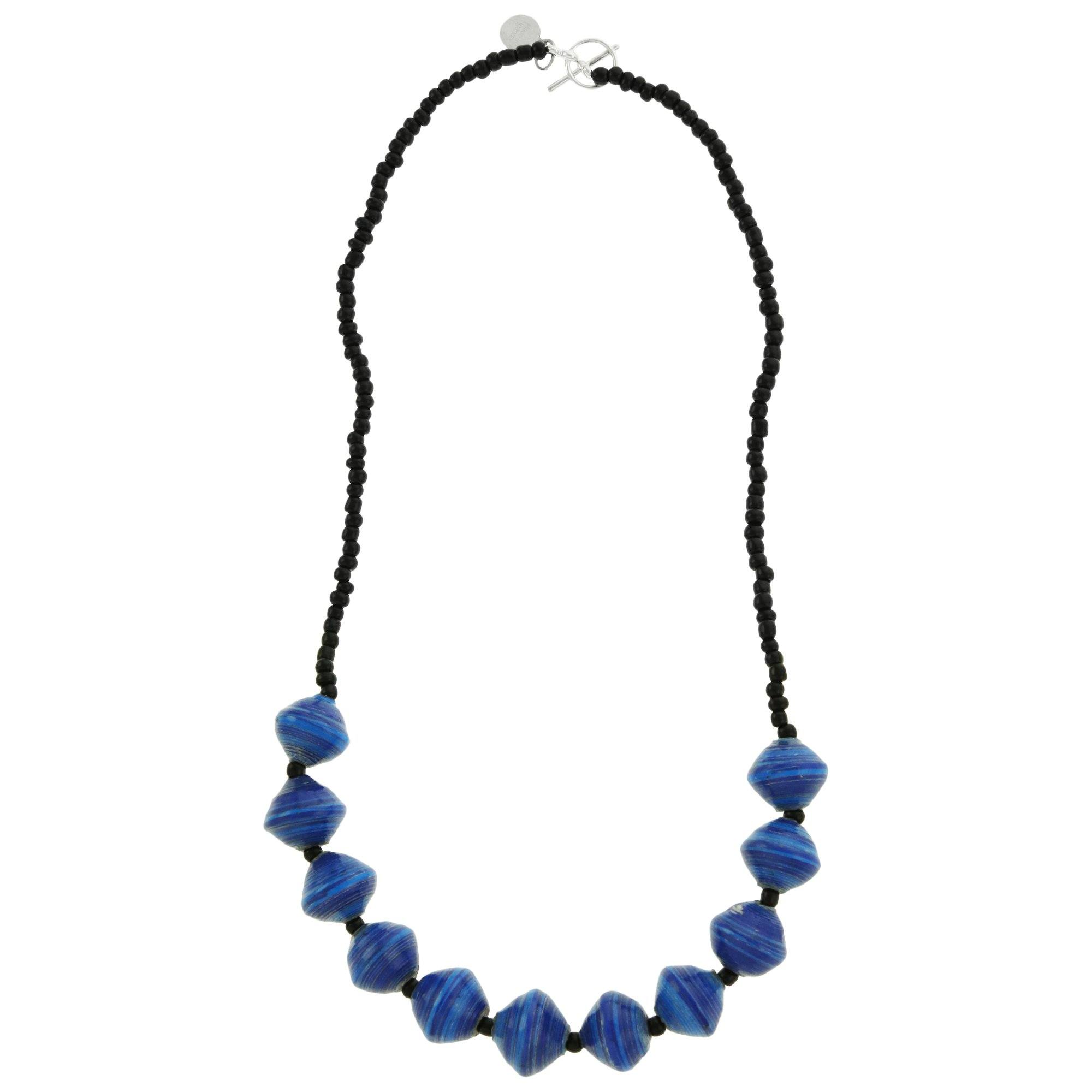 BeadforLife Asali Chunky Necklace - Blue