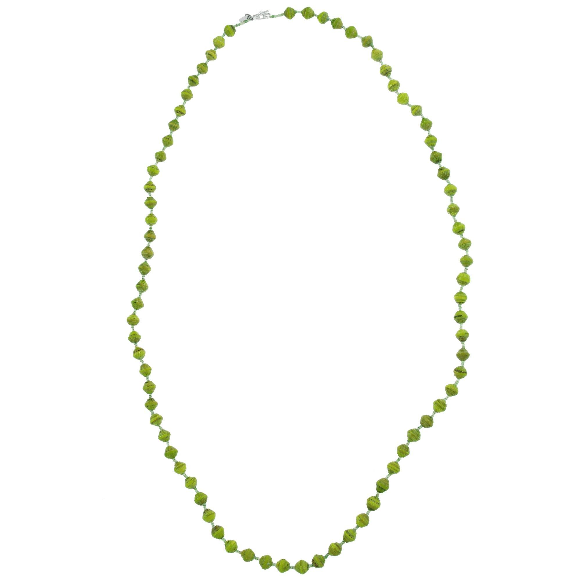 BeadforLife Sanyu Long Necklace - Green