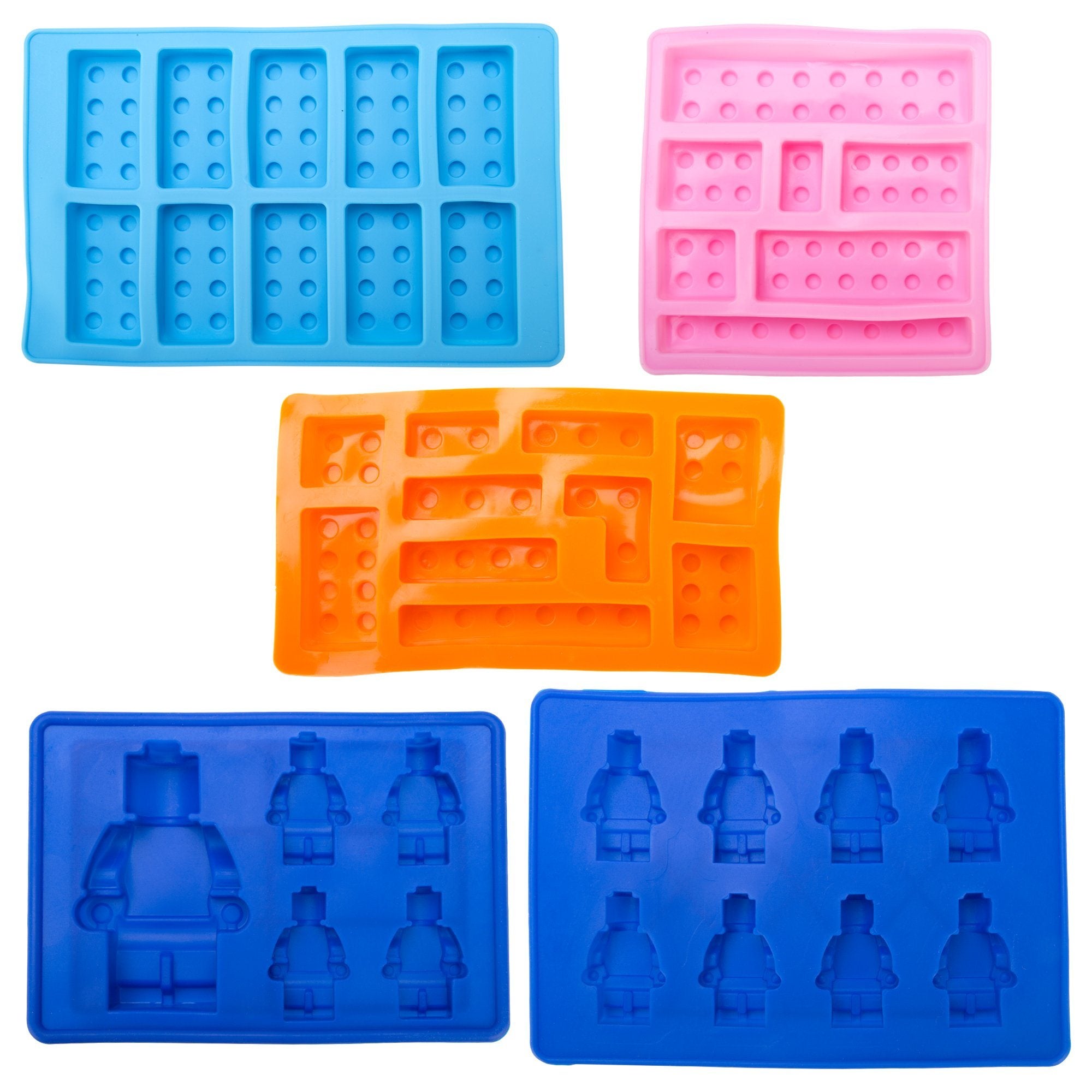 Building Blocks Novelty Ice Cube Trays - Set Of 5