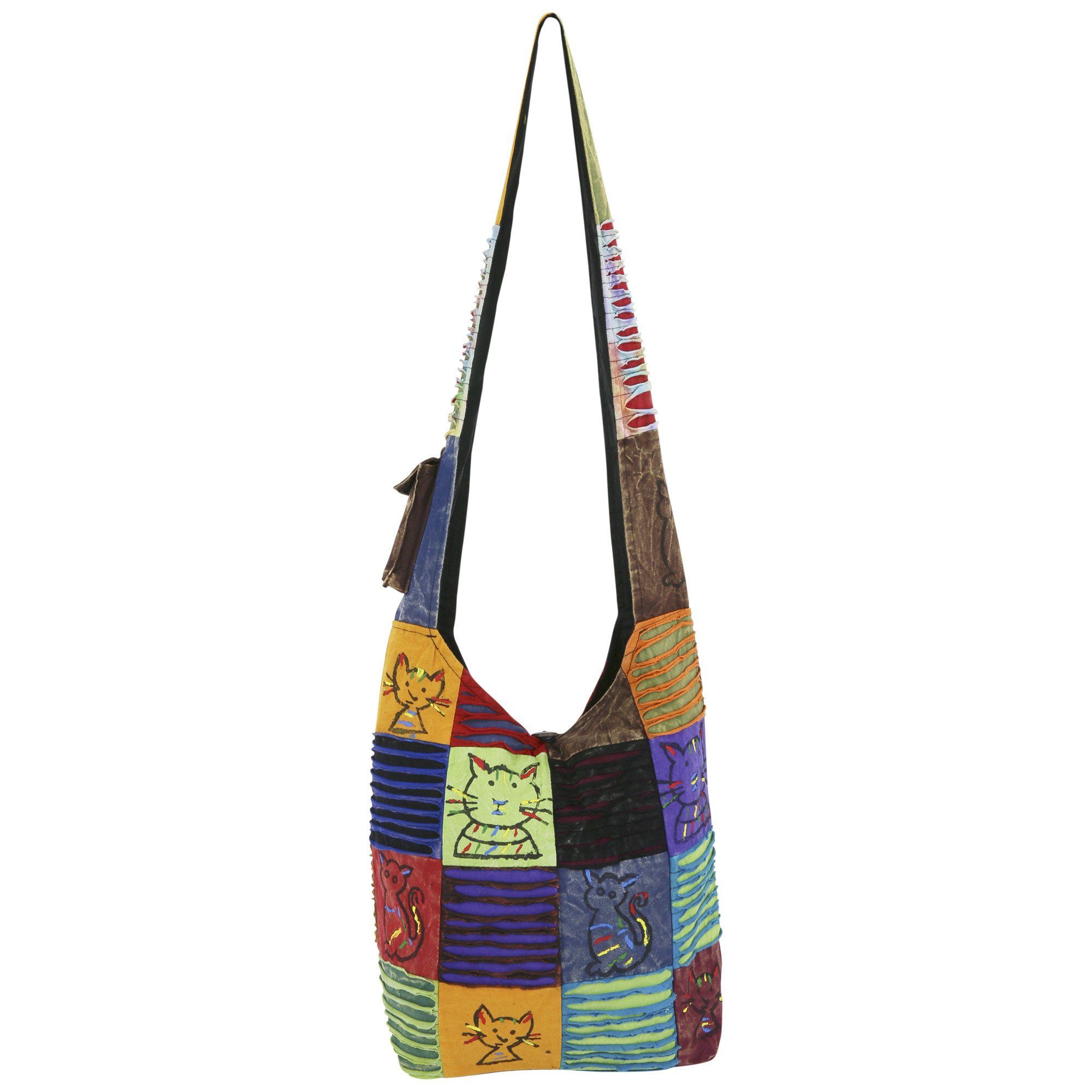 Cattitude Patchwork Hobo Bag | The Animal Rescue Site
