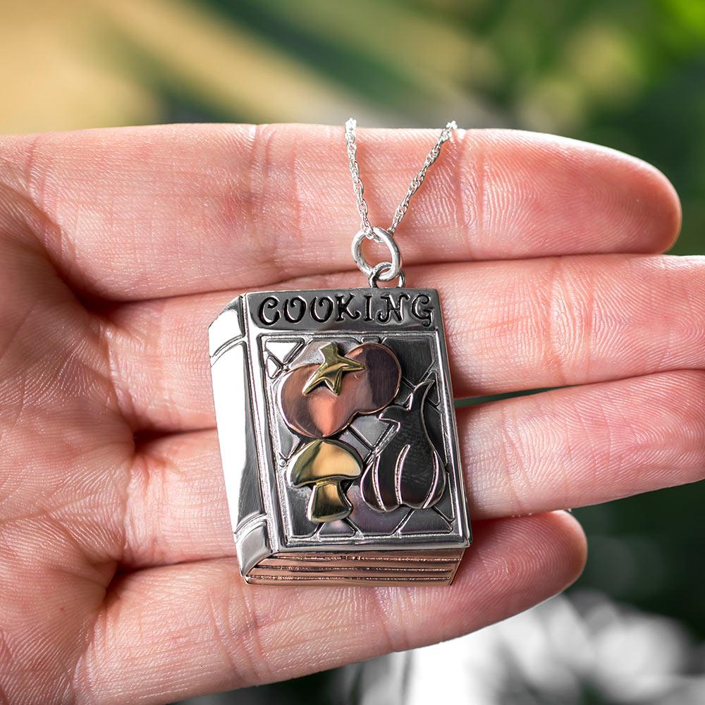 Cookbook Sterling Necklace - Pendant Only