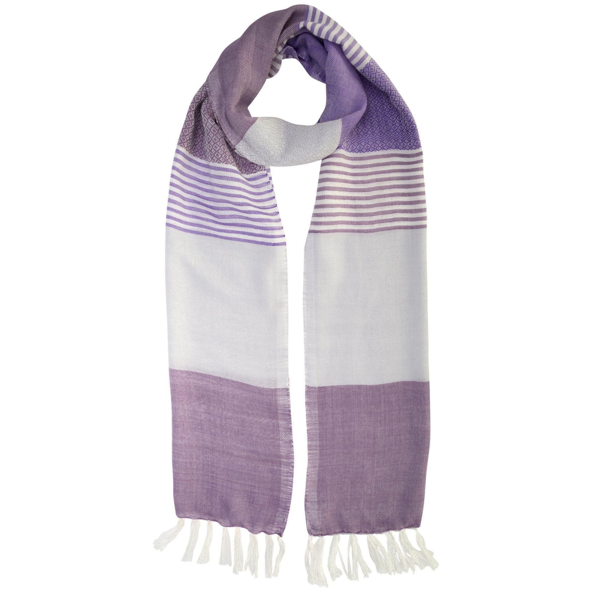 Enchanted Sky Guatemalan Scarf - Purple