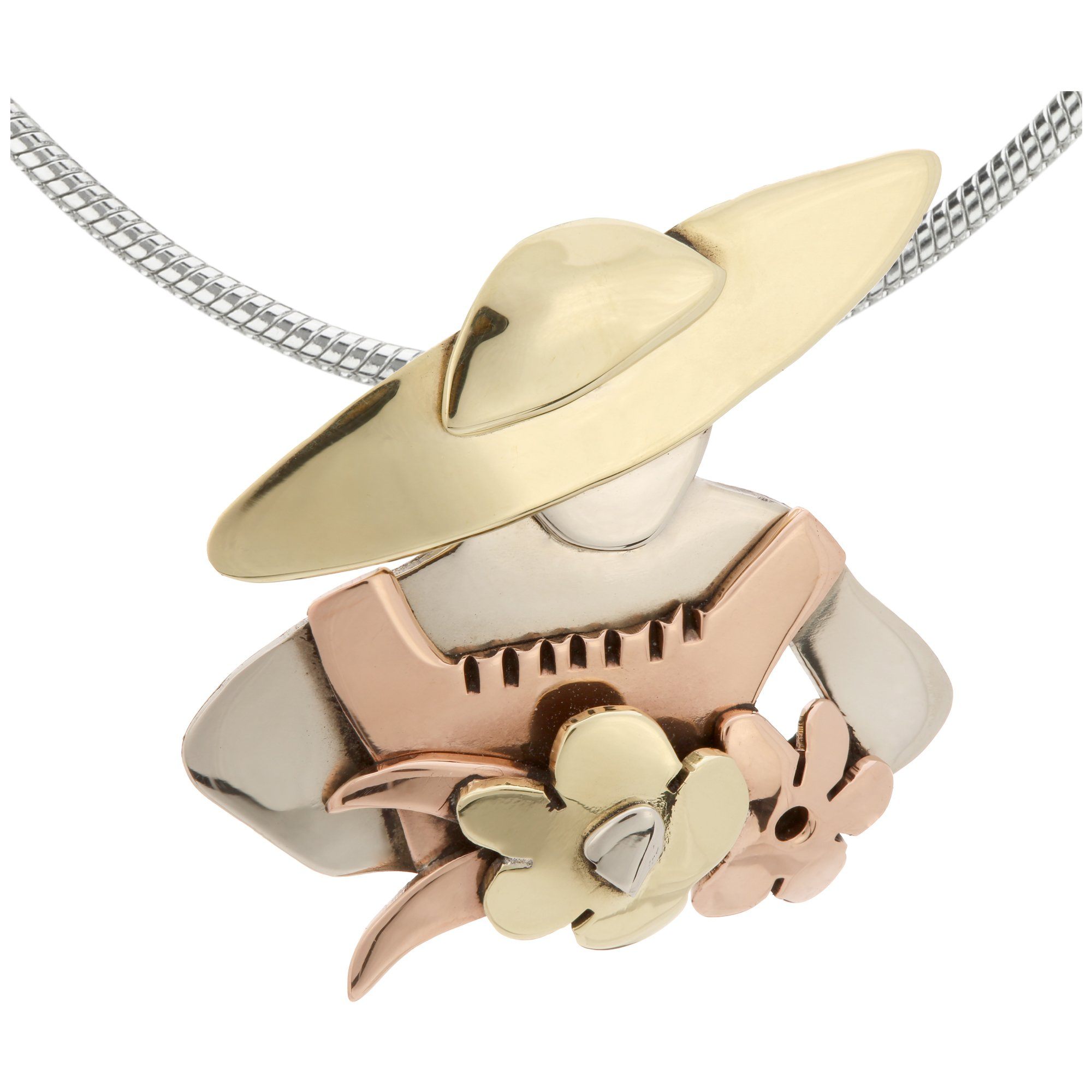 Gardener Necklace - With Rhodium Plated Chain