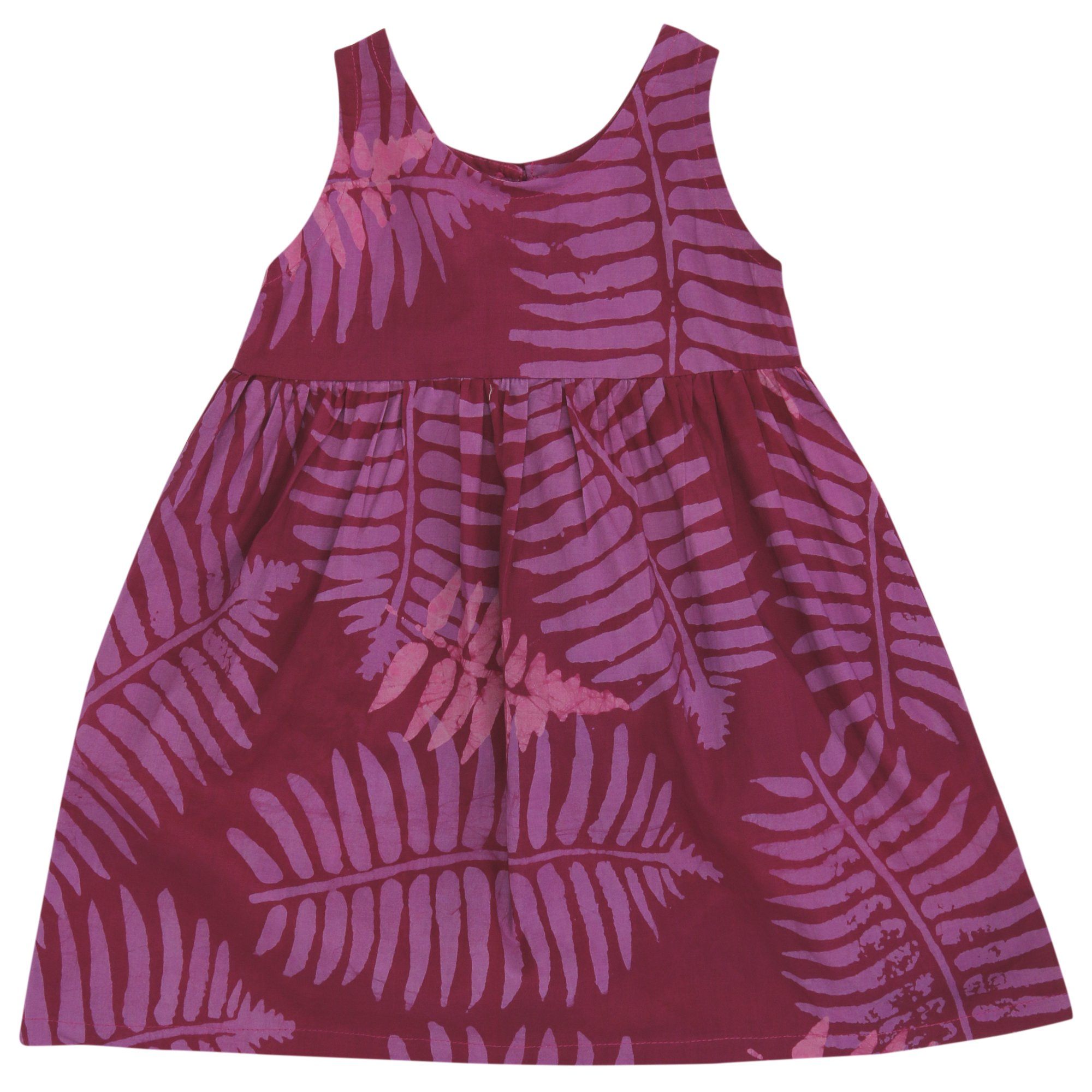 Ghana Batik Girls' Sundress - Jungle Mauve - 2T