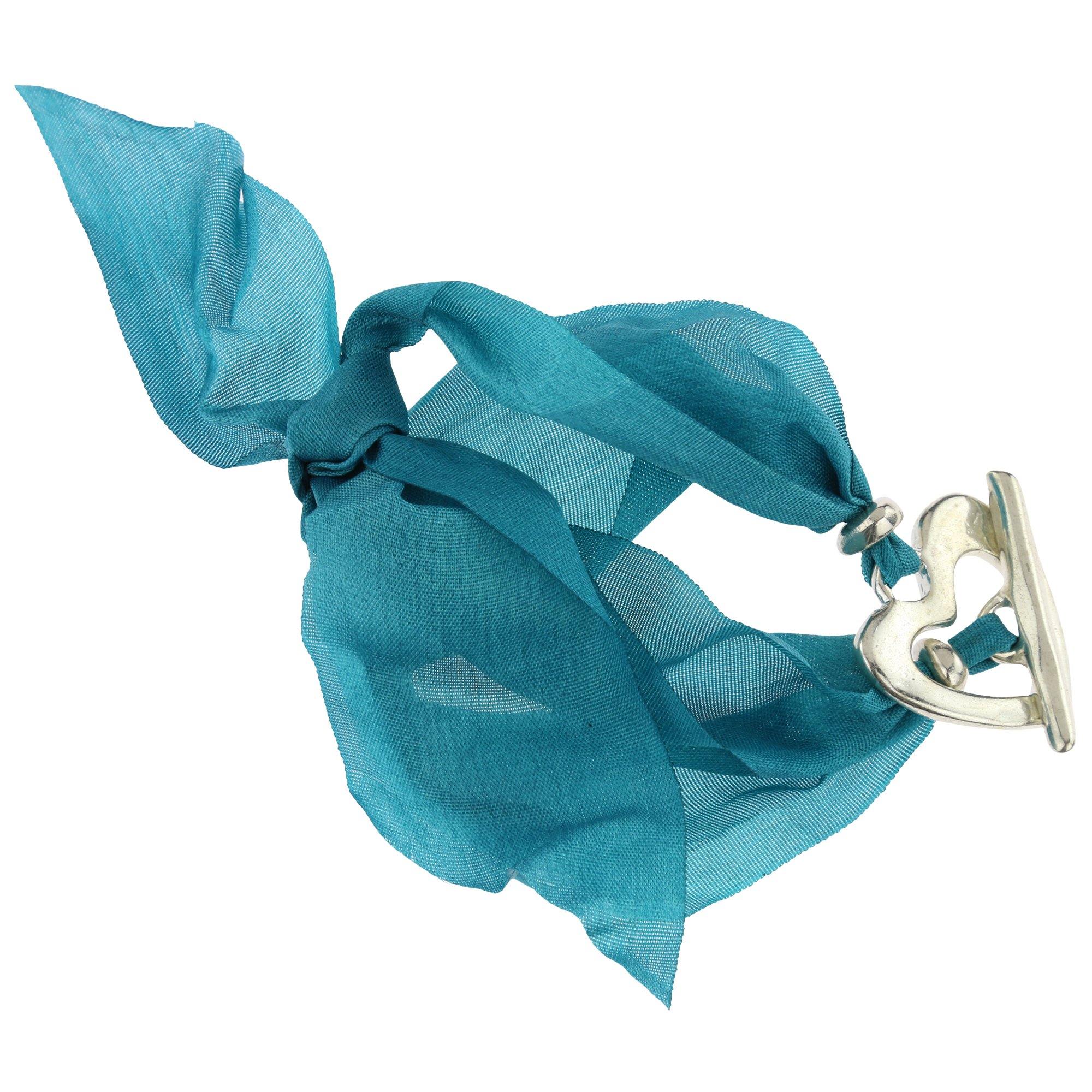 Heart Toggle Bracelet - Turquoise