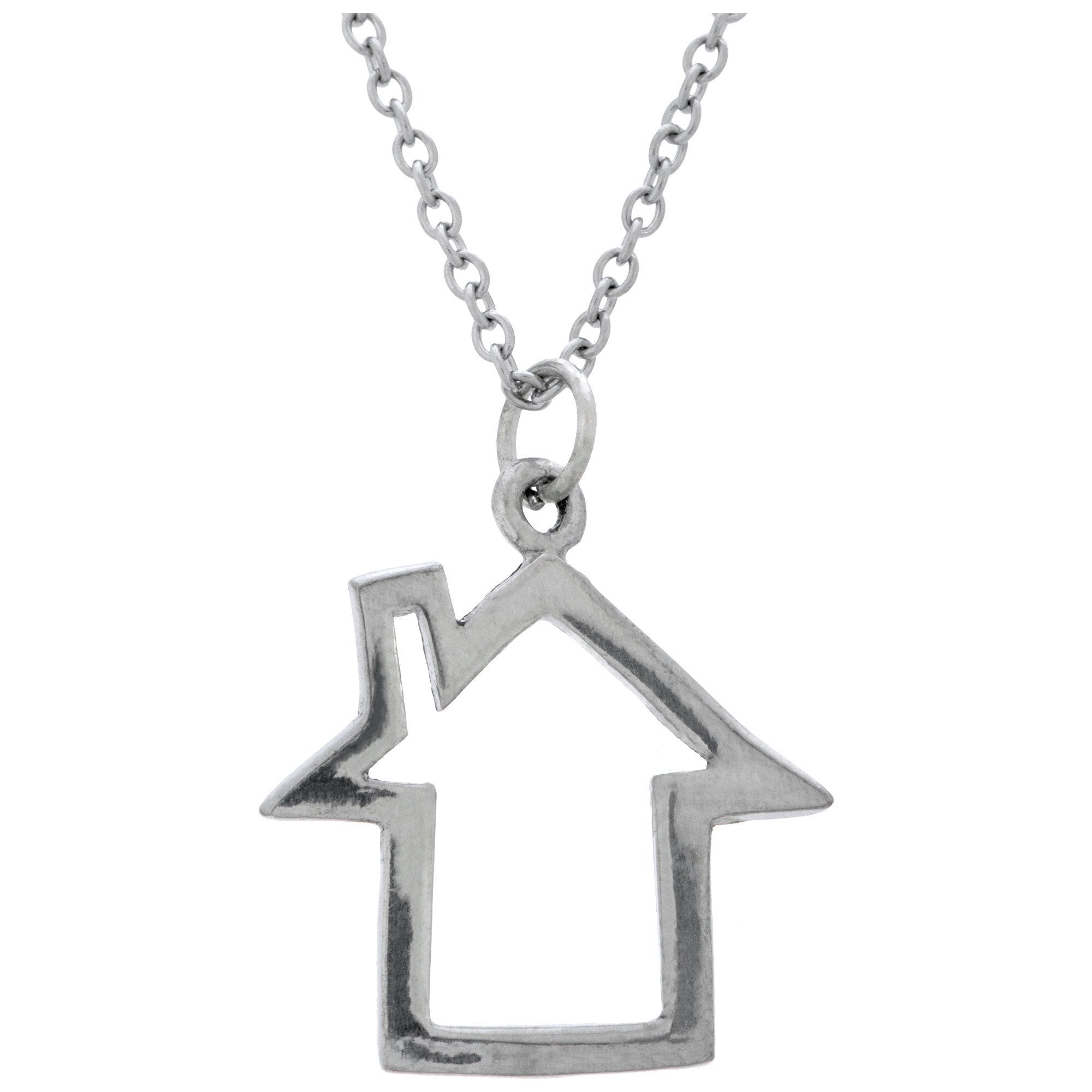 Home Full Of Love Necklace - Home Outline
