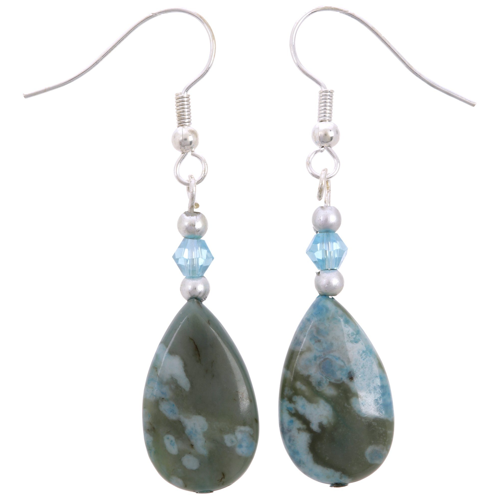 Jasper Teardrop Earrings