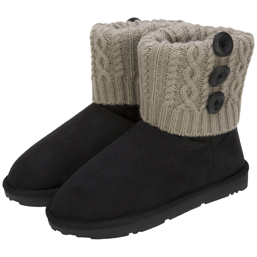 Interchangeable Cable Knit Cuff Boots | GreaterGood