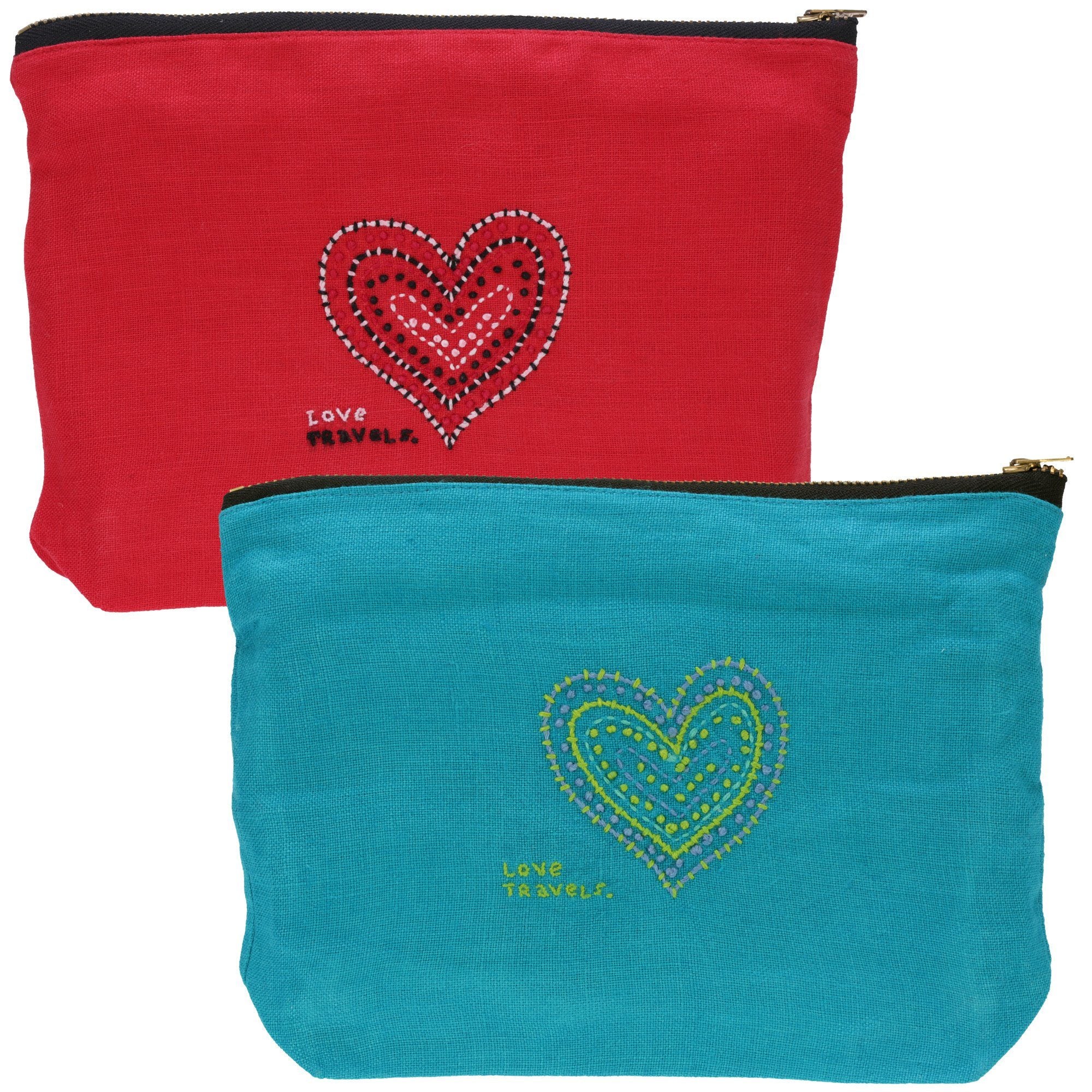 Love Travels Pouch - Turquoise