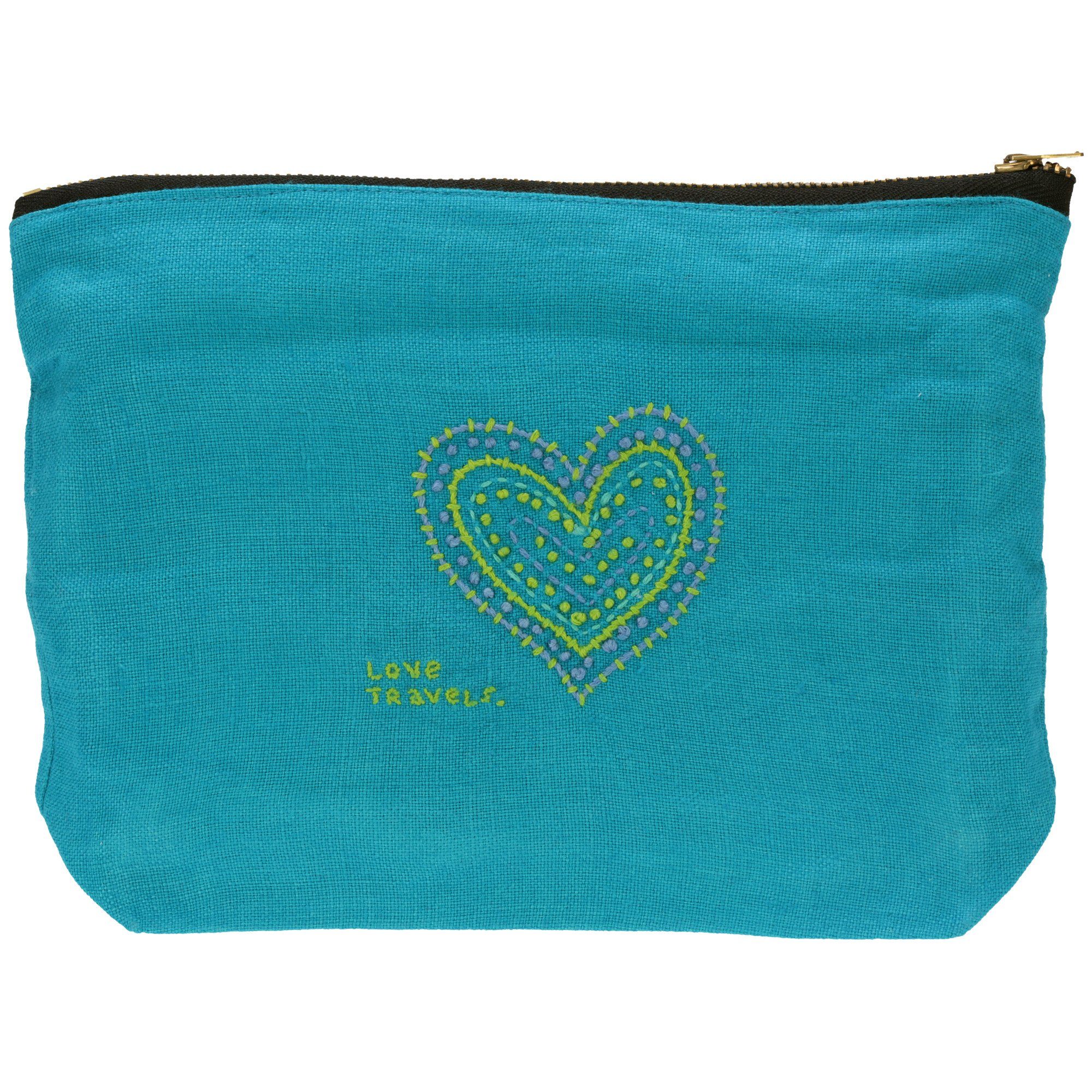 Love Travels Pouch - Turquoise