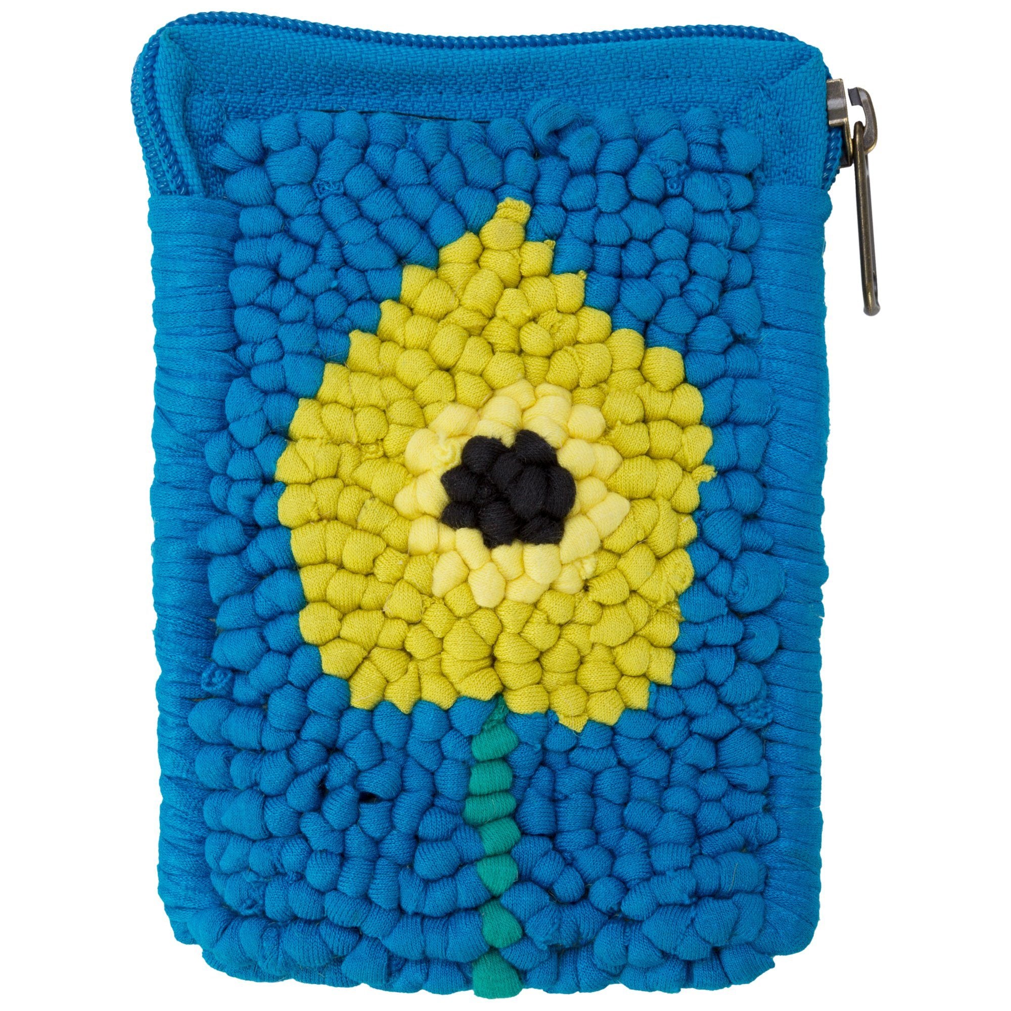 Mielie Gadget Pouch - Poppy - Chartreuse/Blue