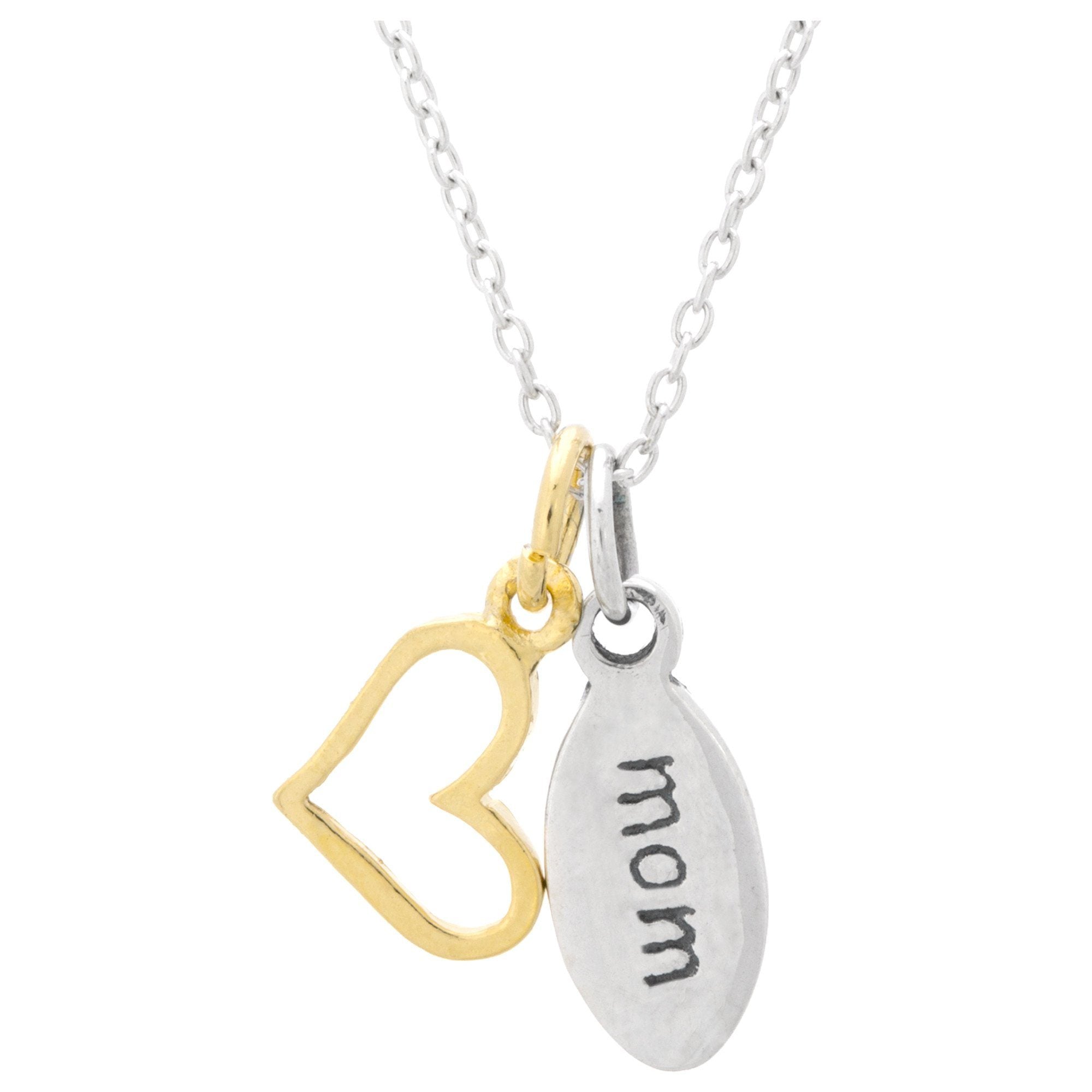 Motherly Love Sterling Necklace - Heart Of Gold