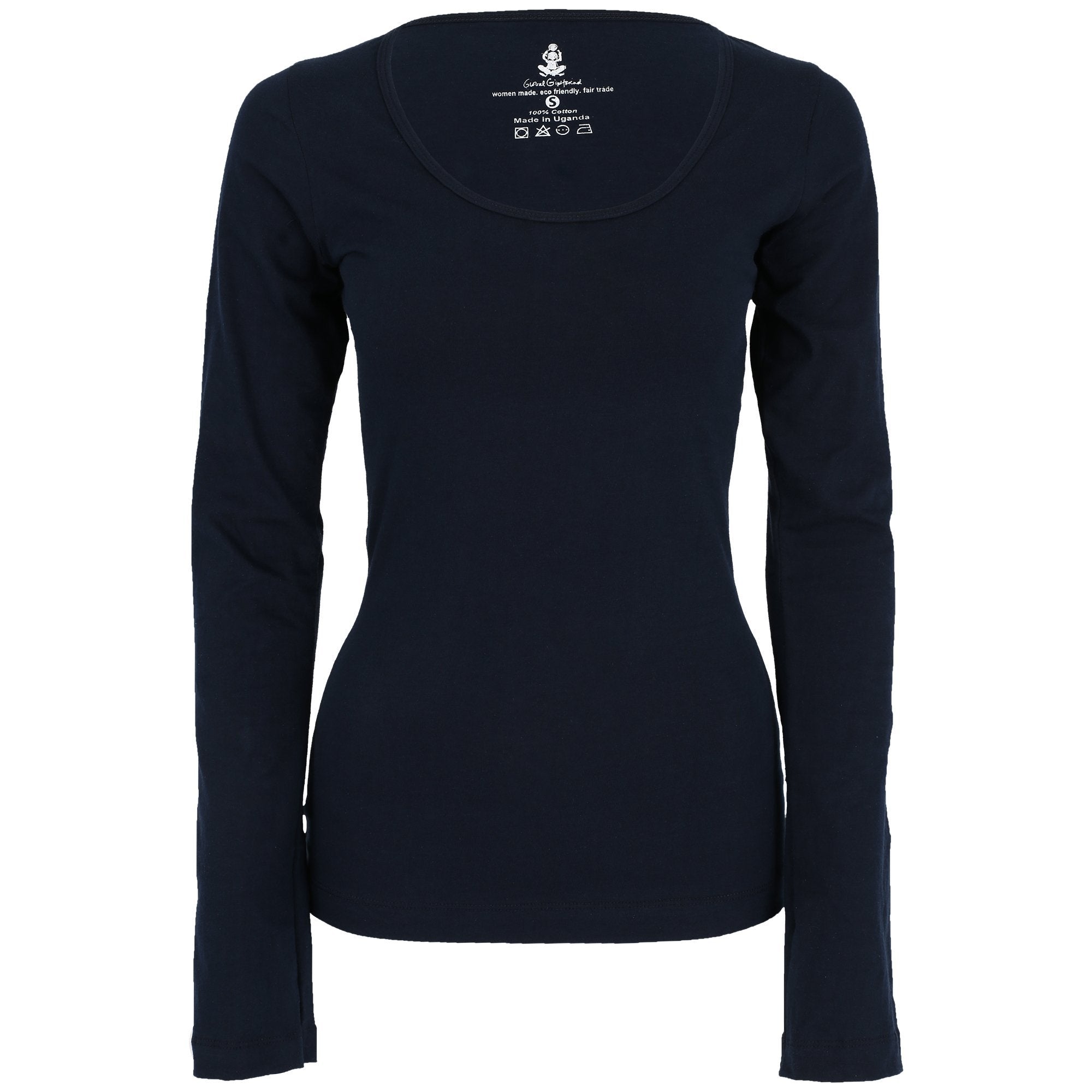 Organic Africa Cozy Scoop Neck - Navy - S