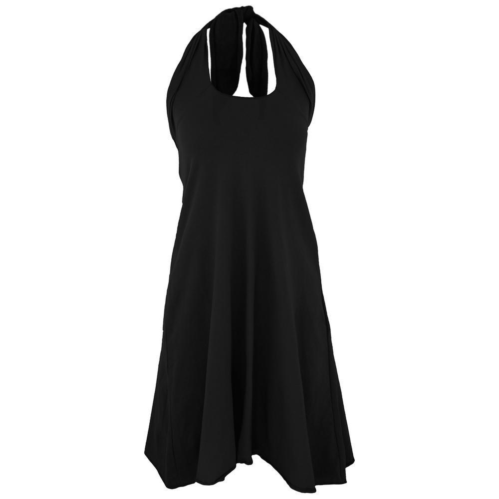 Organic Cotton Convertible Dress Skirt - Black - M