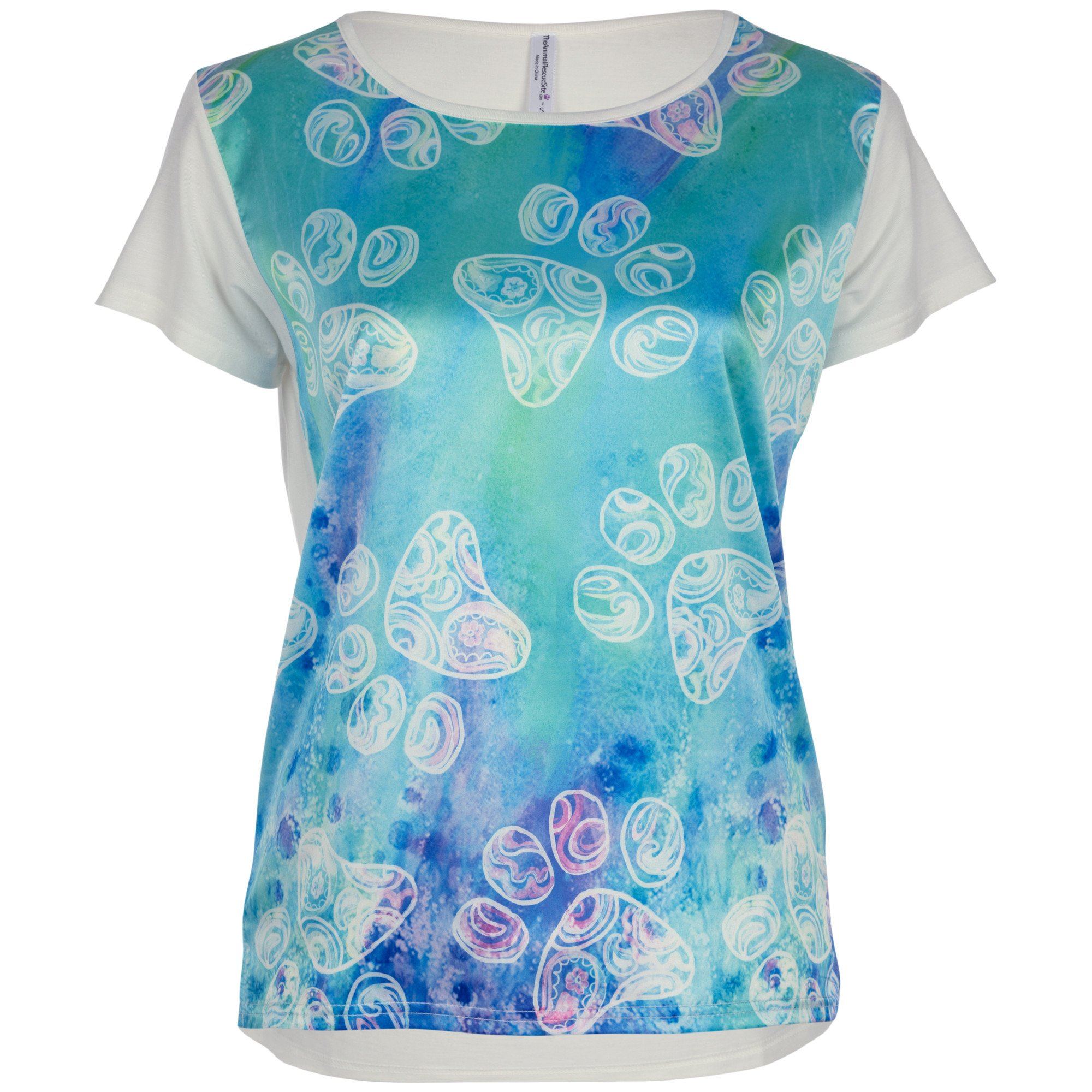 Paisley Paws Satin-Front Tee | The Animal Rescue Site