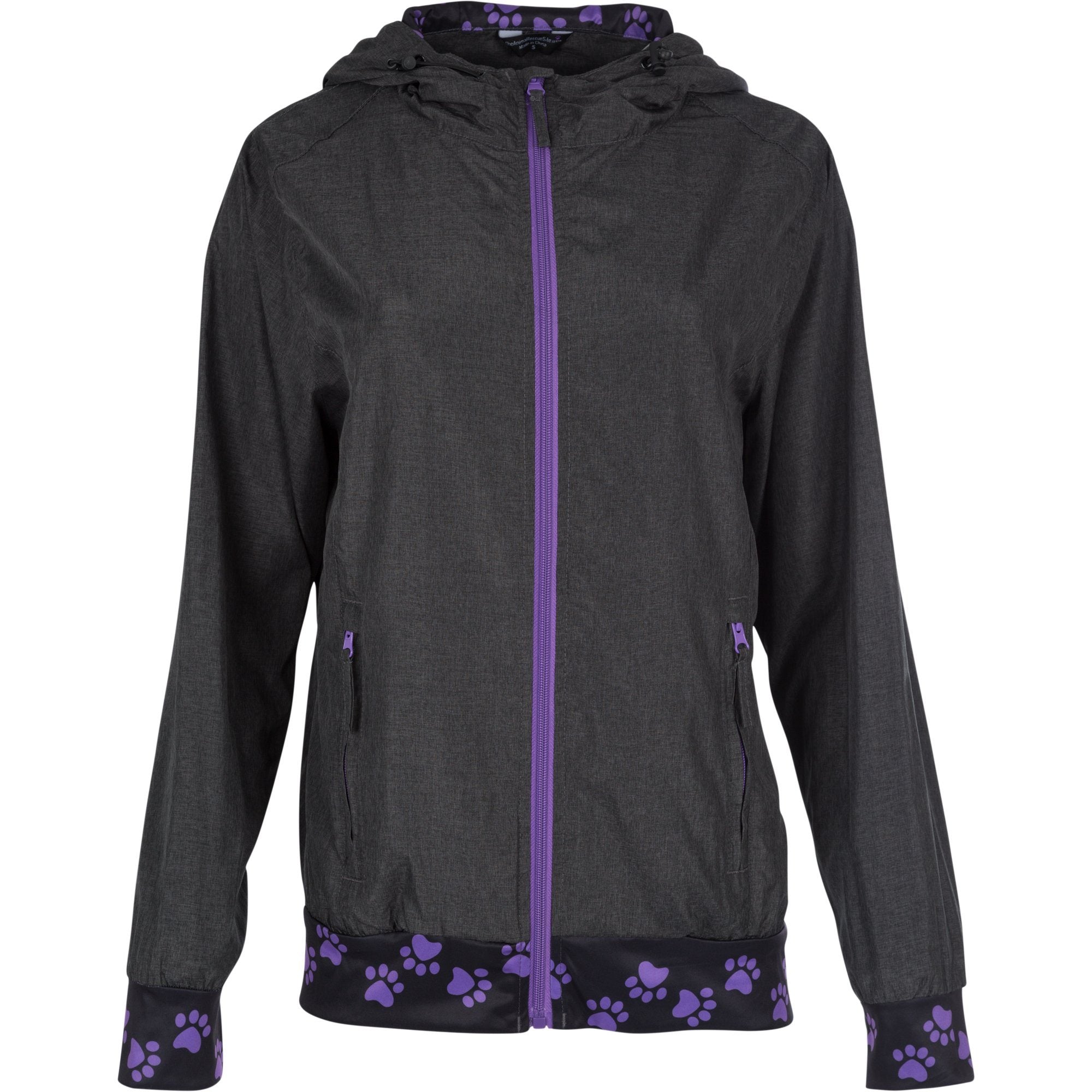 Purple Paw Lightweight Athletic Jacket - L