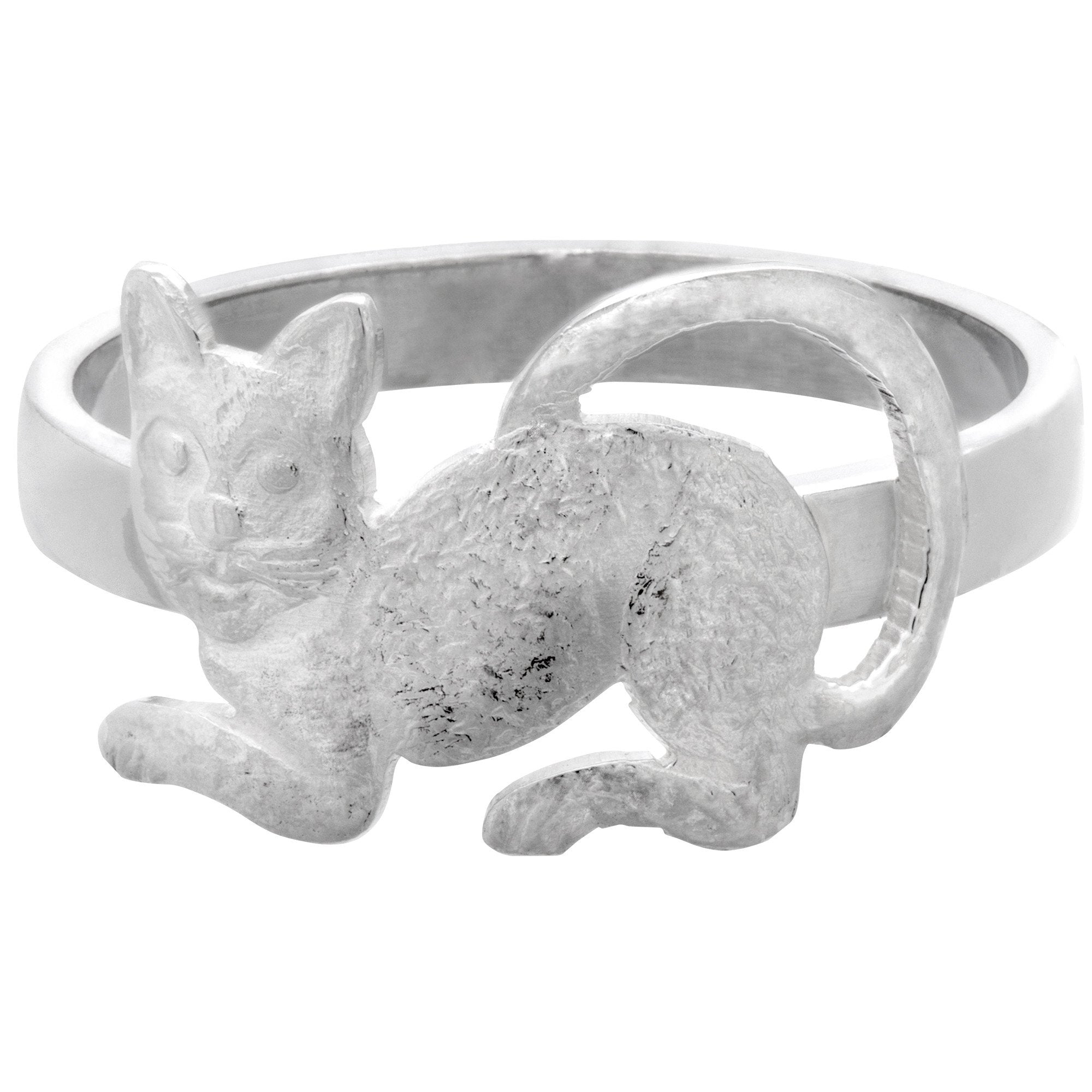 Peruvian Cat Sterling Ring - 7