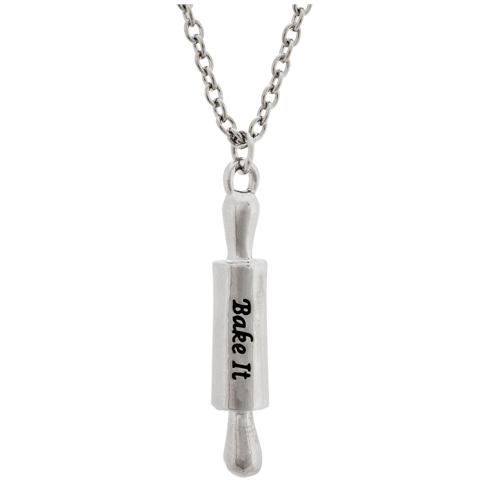 Pewter Rolling Pin Necklace - Single