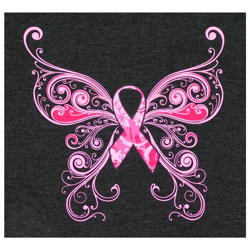 Pink Ribbon Butterfly Lightweight Hooded Tunic - The ...