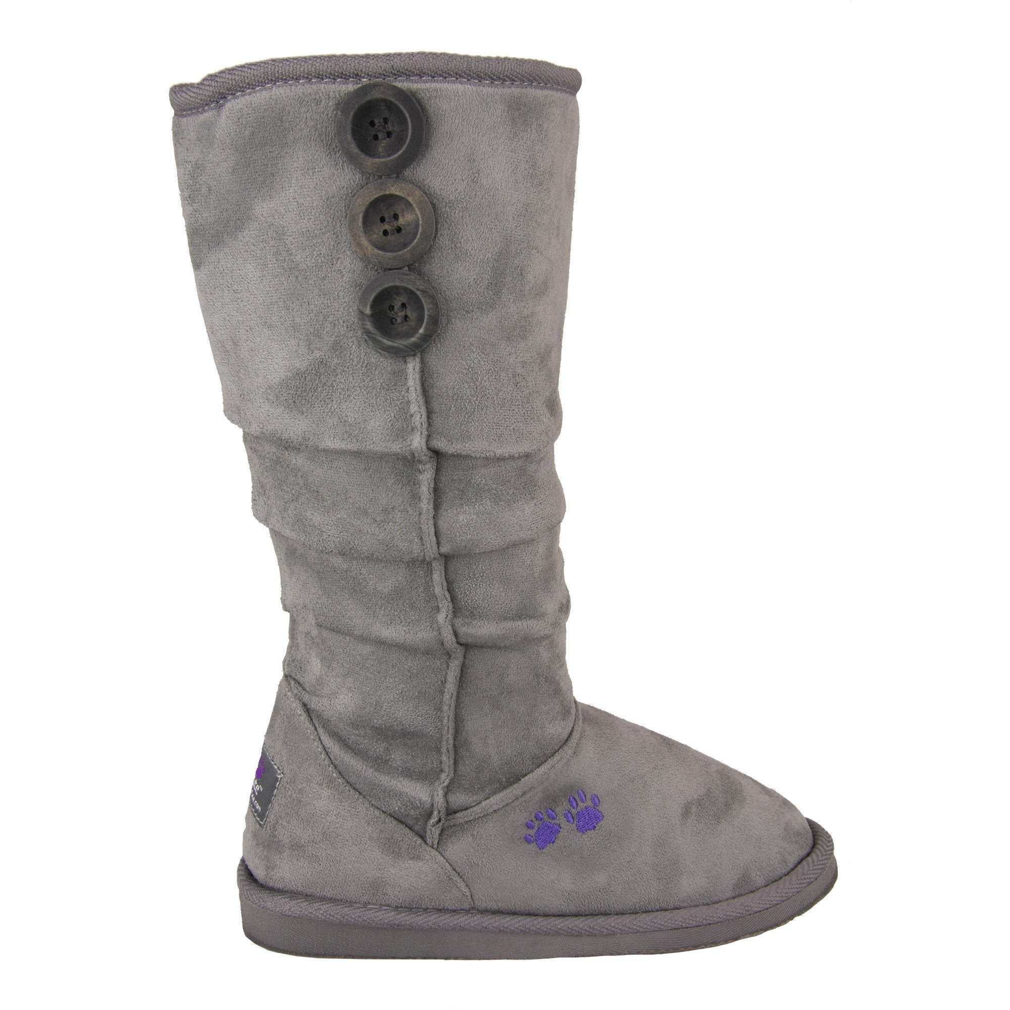 purple slouch boots