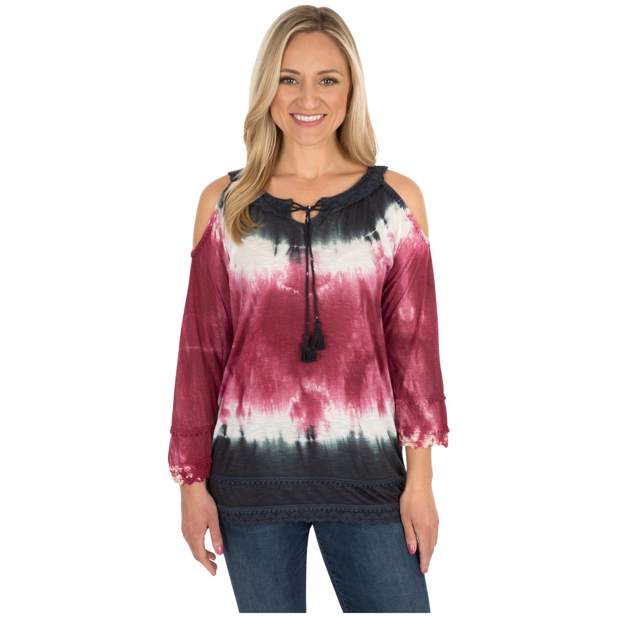 Untamed Spirit Cold Shoulder Top - M