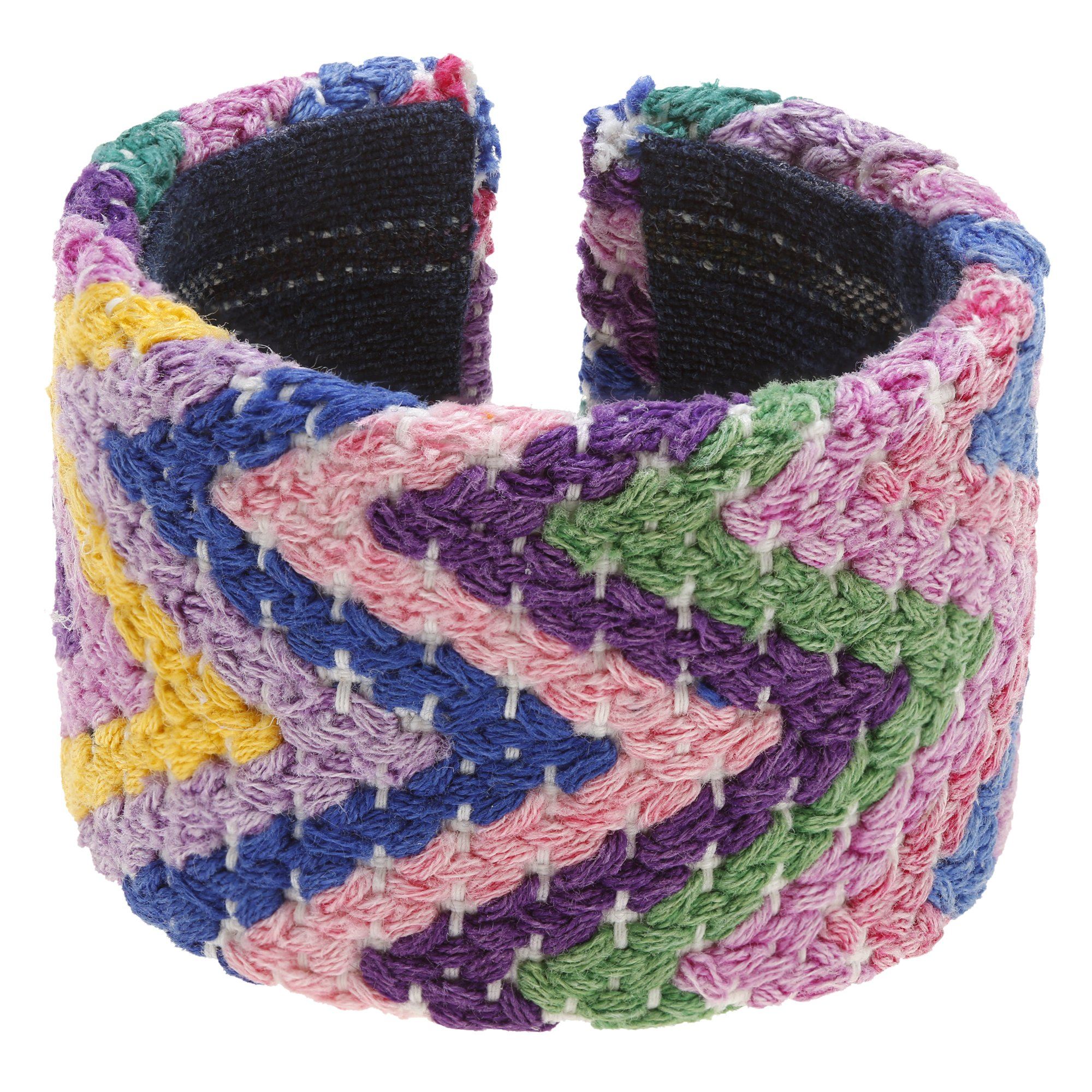 Upcycled Huipil Cuff - Multicolor