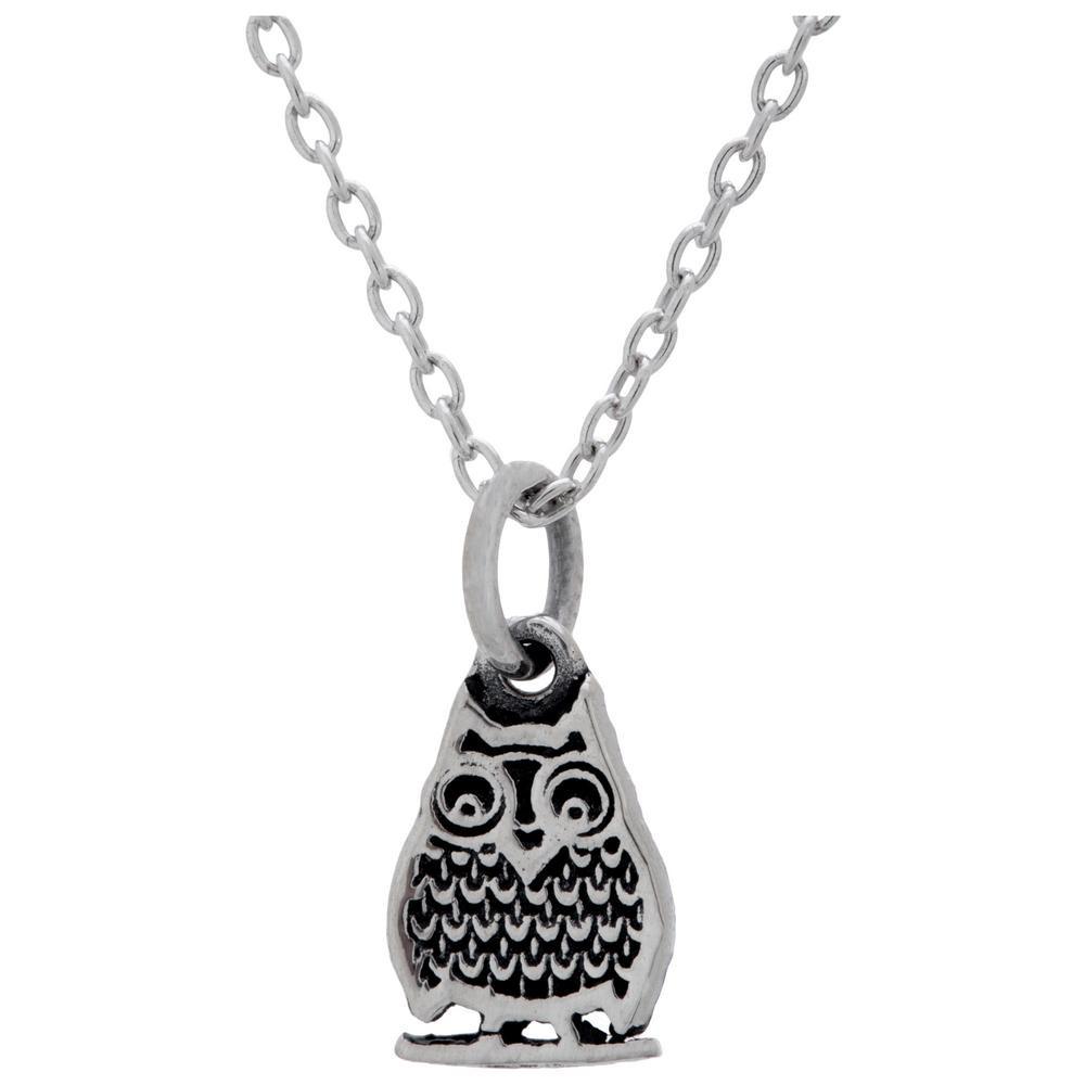 Wild At Heart Sterling Necklace - Owl