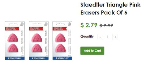 Staedtler Erasers School Supplies Sale