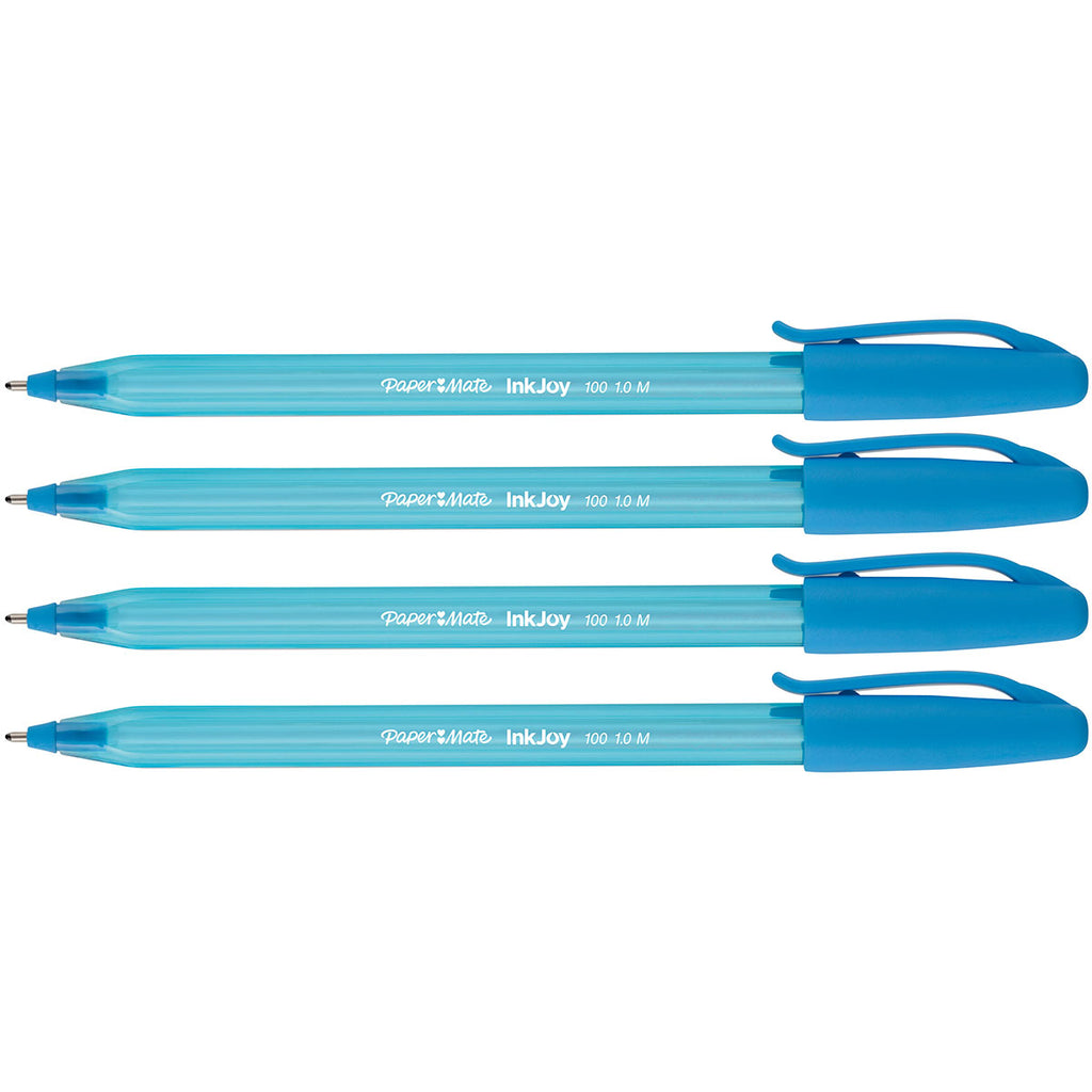 Overleven Bot Aannemelijk Paper Mate Inkjoy Turquoise 100ST Ballpoint Pen, Medium 1.0mm, Turquoi