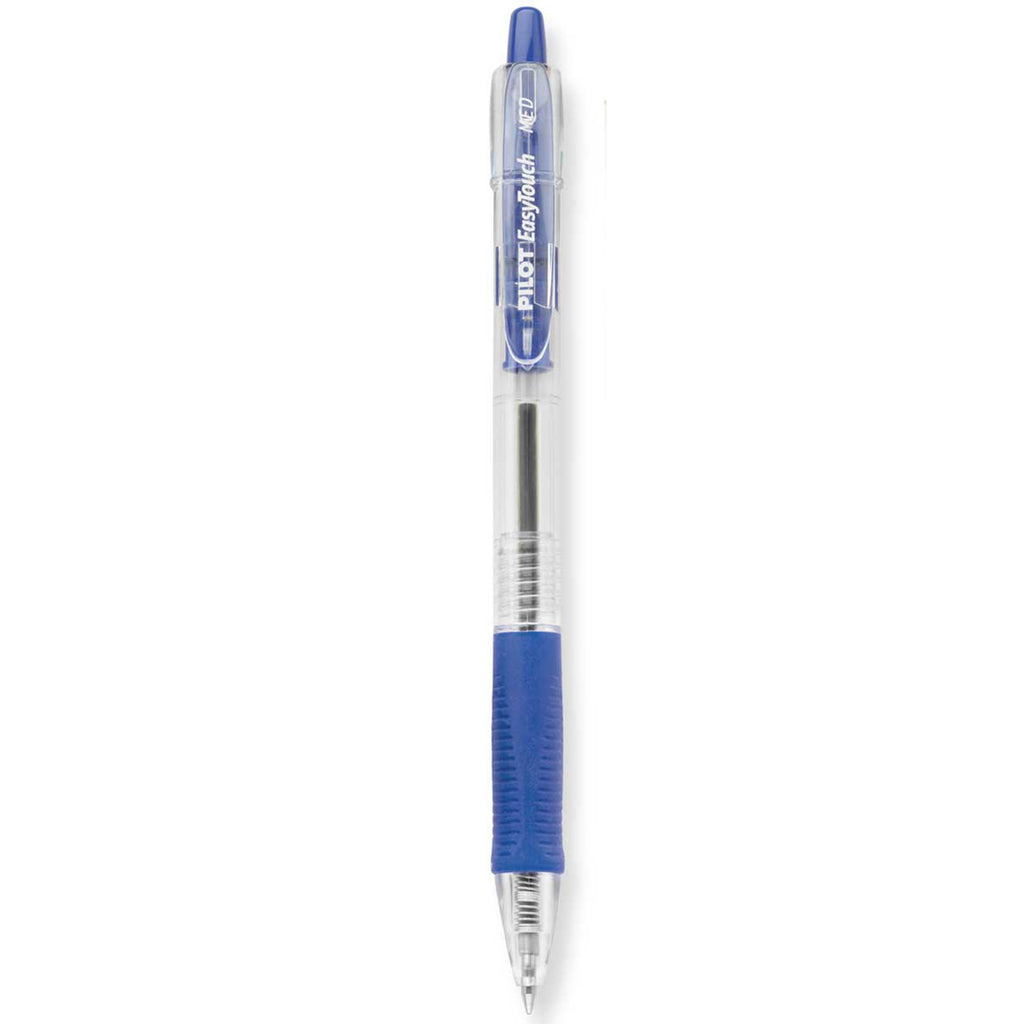 Pilot Easy Touch Blue Ballpoint Pen, Medium, Retractable  Pilot Rollerball Pens