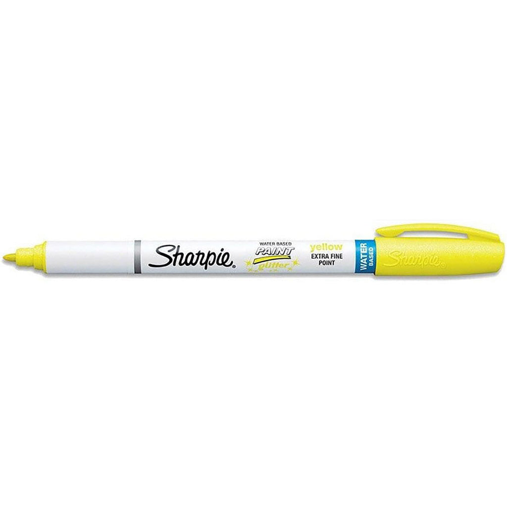 Sharpie Yellow Glitter Marker Extra Fine Point , Sold Individually  Sharpie Markers