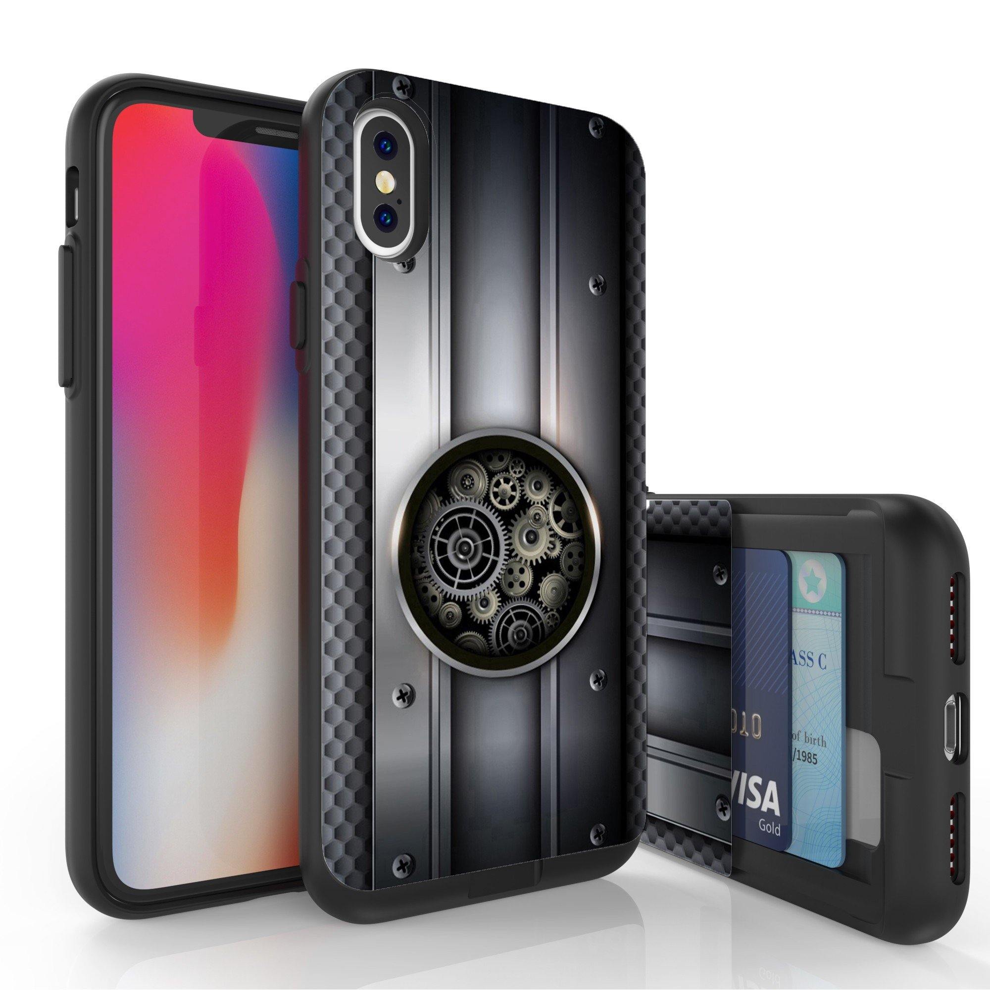 Duo Shield Slim Designed For Apple iPhone XS 2018/iPhone X Case White PC/ Black TPU - My BC Case