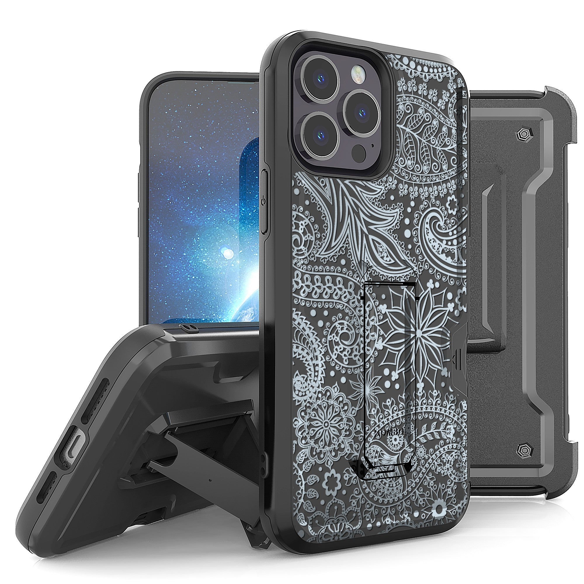 Armor Kombo Designed For Apple iPhone 14 Plus 6.7 Case Black/Black