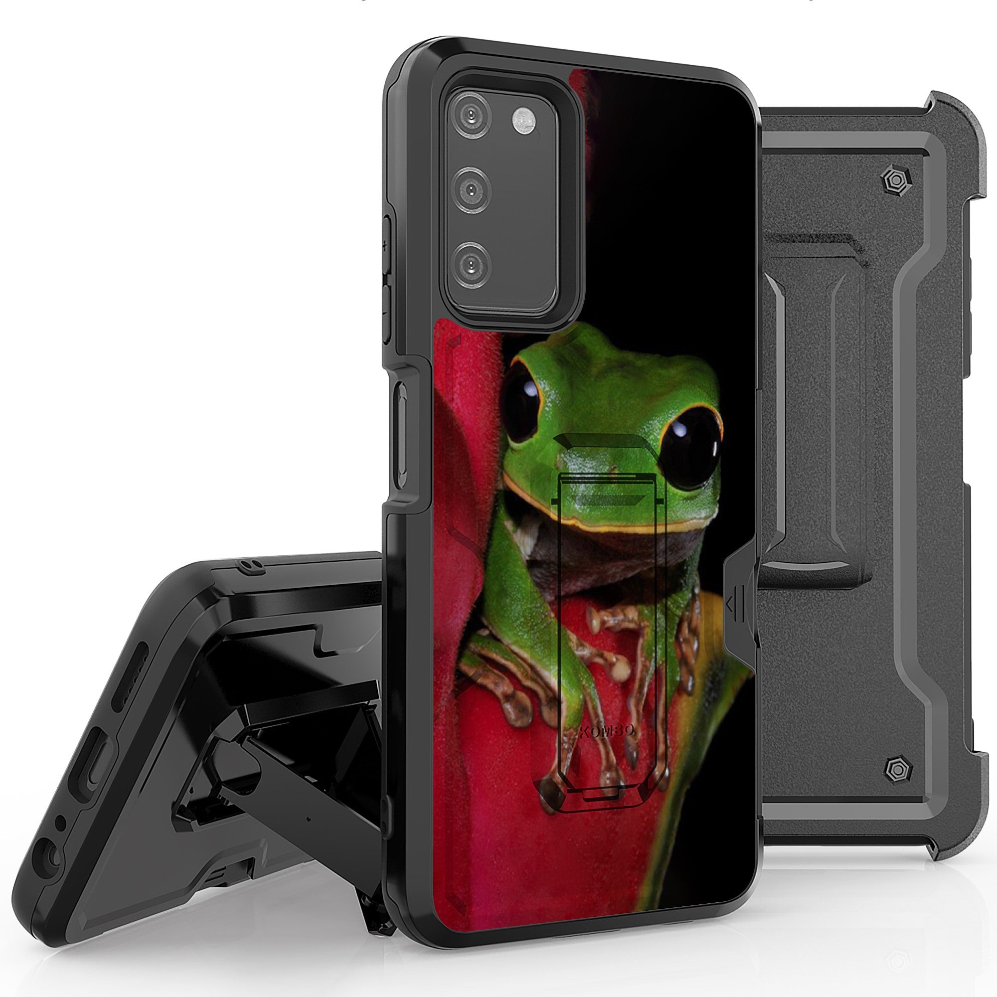 Armor Kombo Holster Rugged Cover Designed For Samsung Galaxy A03S Case Animals Series
