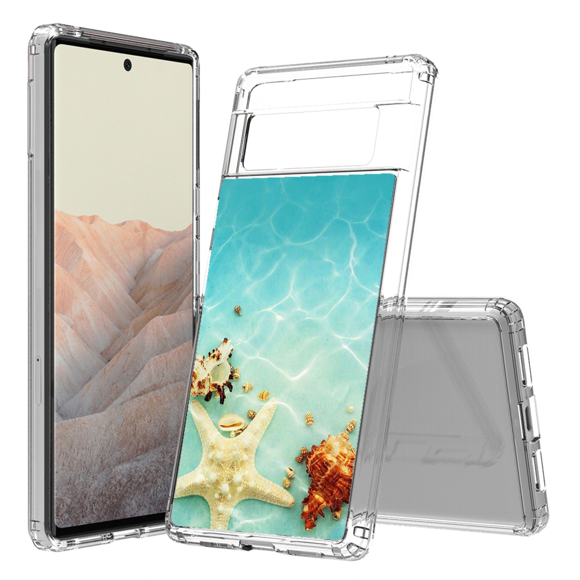 AquaFlex Hybrid Slim Designed For Google Pixel 6 Pro Case Transparent Clear