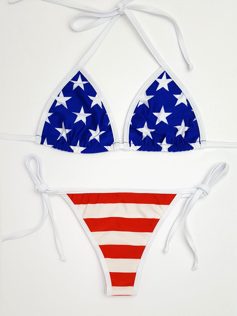 Stars and Stripes Cheeky Bikini | Hunni Bunni