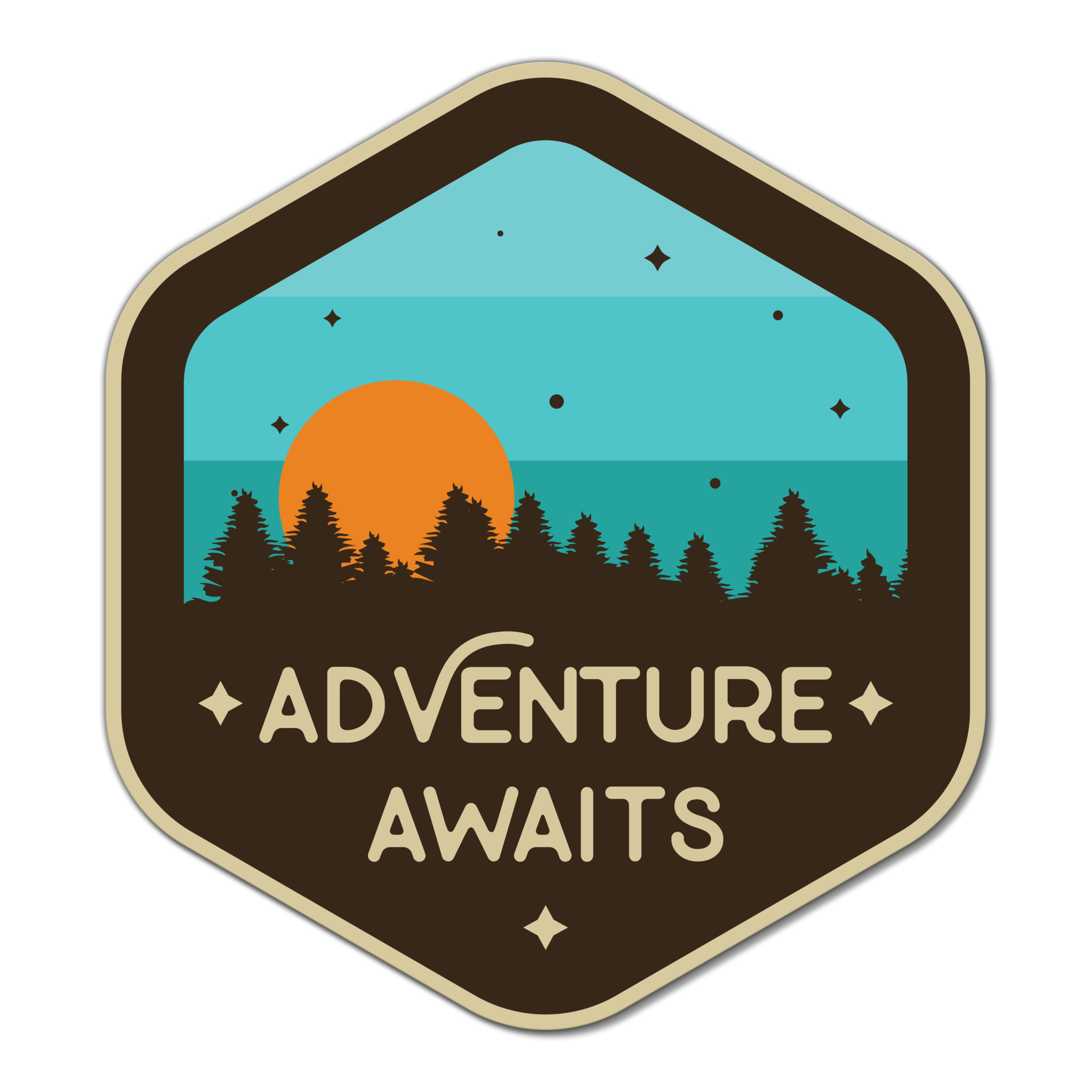 adventure travel stickers