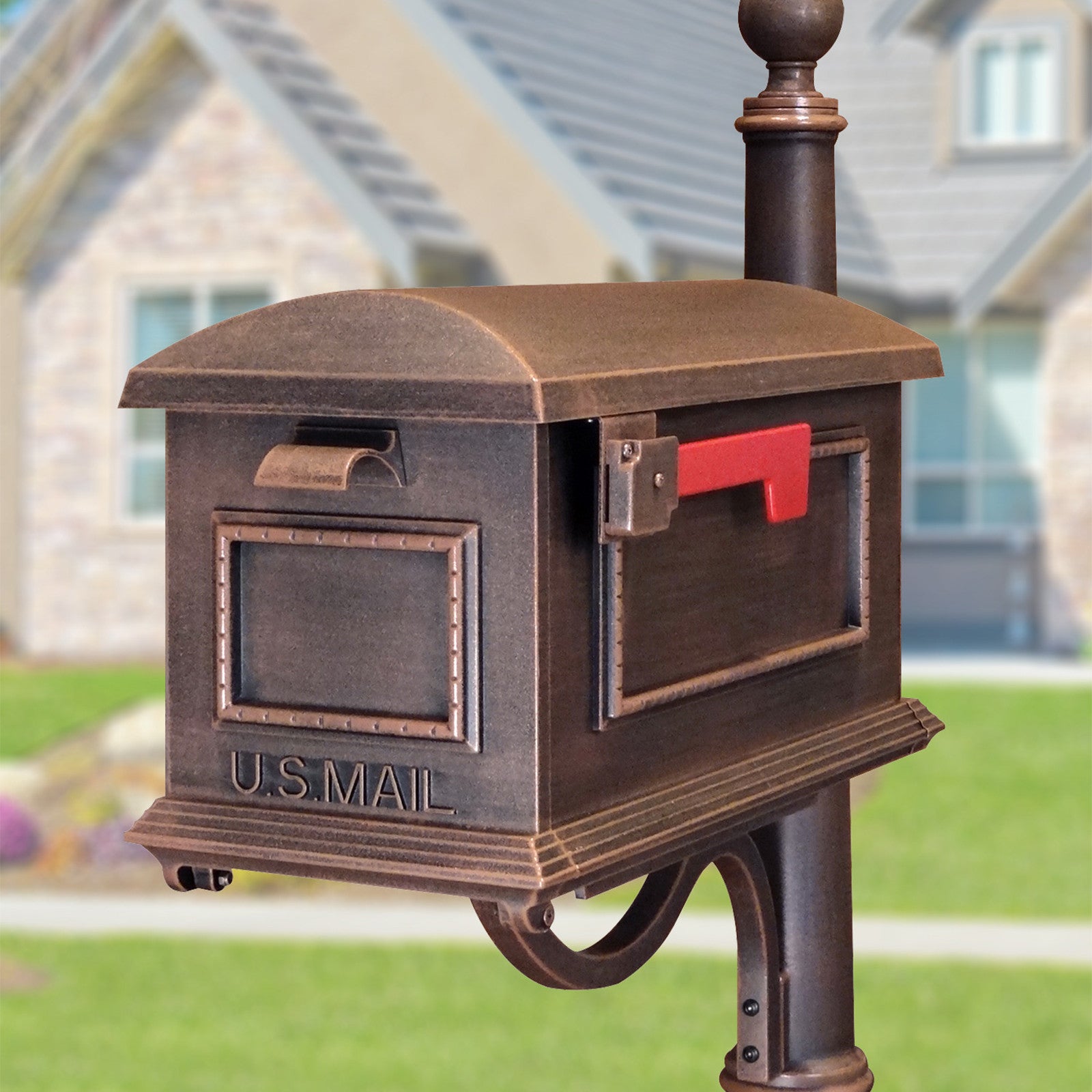 post mount mailbox