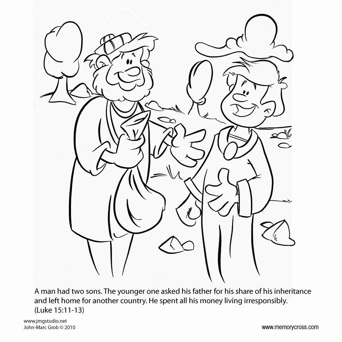 prodigals son coloring pages