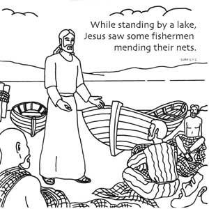 bible characters clipart black and white fish