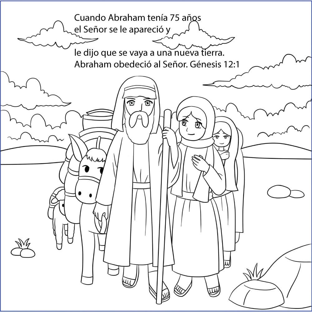 Abraham and Sarah for children in Spanish by Memory Cross