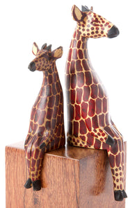 Kenyan Jacaranda Ledge Lounger Giraffe (2 sizes)