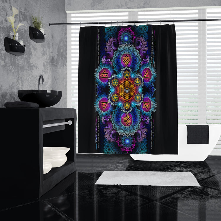 ETERNAL ALCHEMY V2 YANTRA ART • Shower Curtain