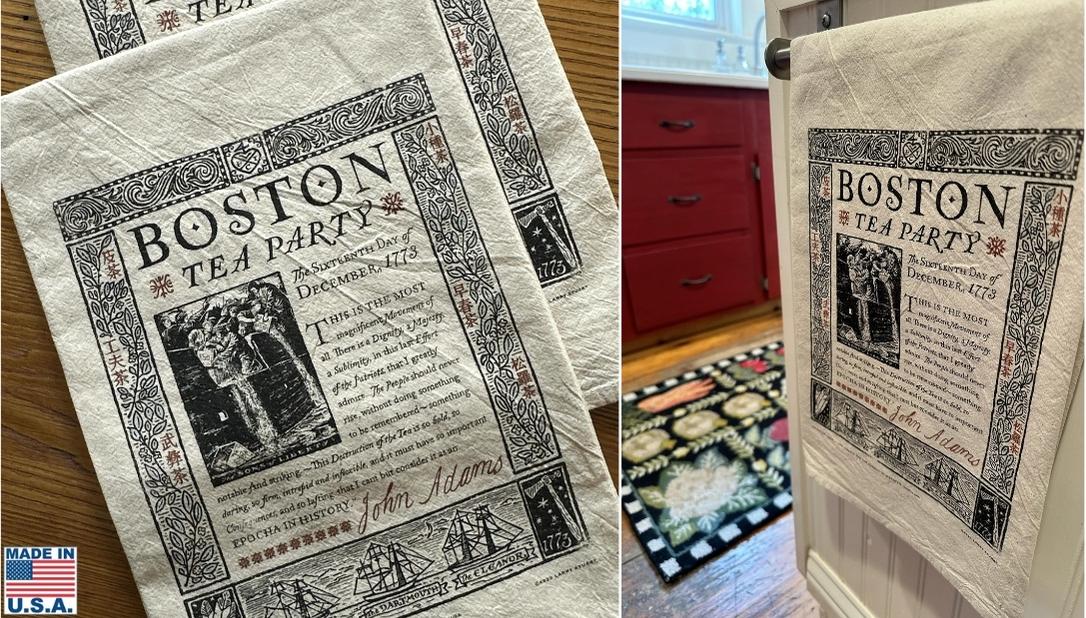 Boston Tea Party Tea Towel