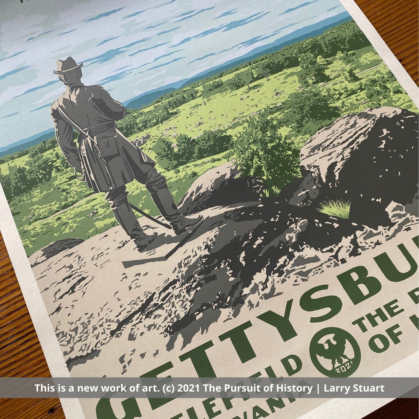 Gettysburg Battlefield limited edition print — Signed and numbered — Only 200 printed