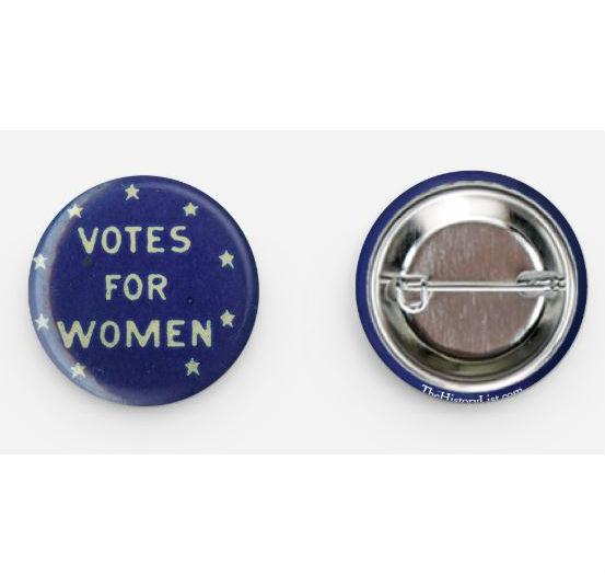 Suffrage Campaign Historical Button Pins and Sticker Sheet Bundle