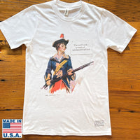 The History List Happy July 2” T-Shirt with John Adams and His Quote on The Back Heather Grey - 90% Cotton / 10% Polycotton Made in The USA / 3XL