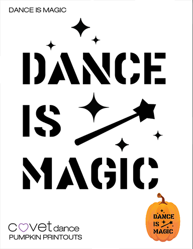 Dance Is Magic Pumpkin Template